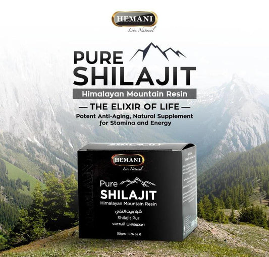 Hemani Pure Shilajit Himalayan Mountain Resin (35g) – Natural Energy & Stamina Booster