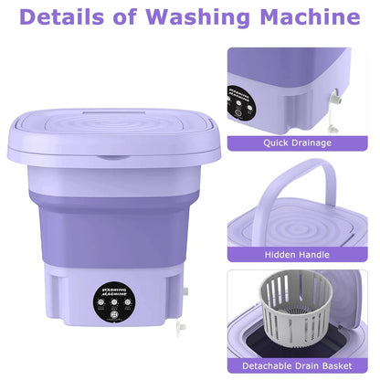 Foldable Mini Laundry Machine
